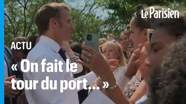 « On descend ensemble, on fait le tour du port… » : à Marseille, Macron assure à une mère pouvoir tr
