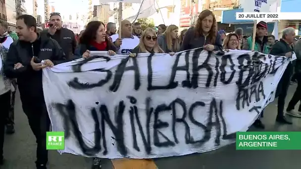 Des milliers de manifestants défilent à Buenos Aires pour demander un revenu de base universel