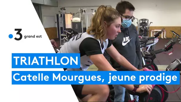 Portrait à Reims de Catelle Mourgues, jeune prodige du triathlon