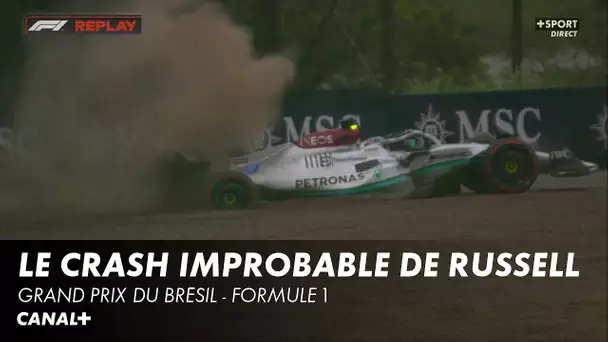 Le crash improbable de Russell en qualifications ! - Grand Prix du Brésil - F1