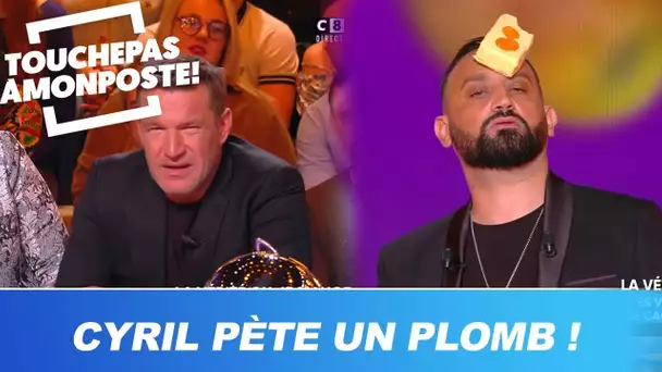 Cyril Hanouna pète un plomb et se tartine le visage avec du beurre périmé