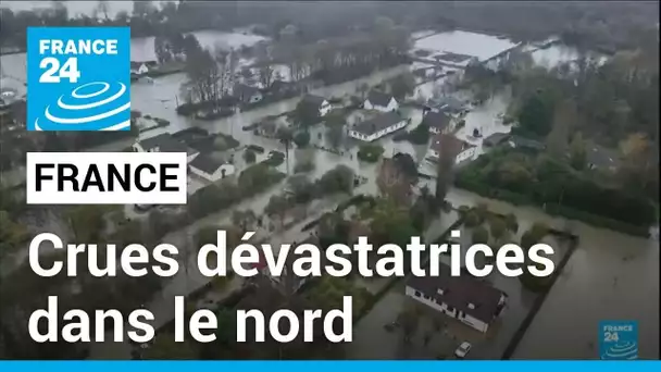 France : le Pas-de-Calais inondé après des crues dévastatrices • FRANCE 24