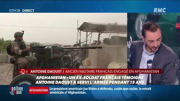 Antoine Daoust ancien militaire français engagé en Afghanistan témoigne sur RMC