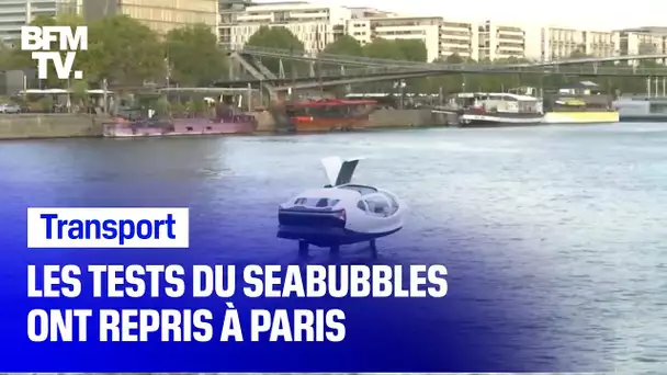 Les tests du seabubbles ont repris à Paris