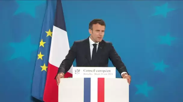 Replay - Emmanuel Macron s'exprime depuis Bruxelles à l'issue du sommet européen