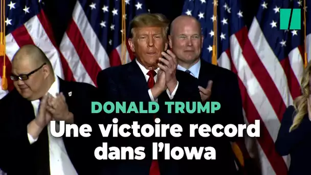 La victoire de Donald Trump dans l’Iowa a été annoncée si tôt qu’il n’y avait personne pour la fêter