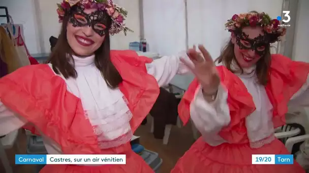 Préparatifs du carnaval vénitien de Castres