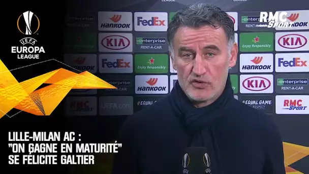 Lille - Milan AC : "On gagne en maturité" se félicite Galtier