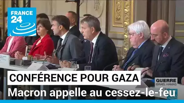 Conférence humanitaire pour Gaza : Emmanuel Macron appelle à "œuvrer à un cessez-le-feu"