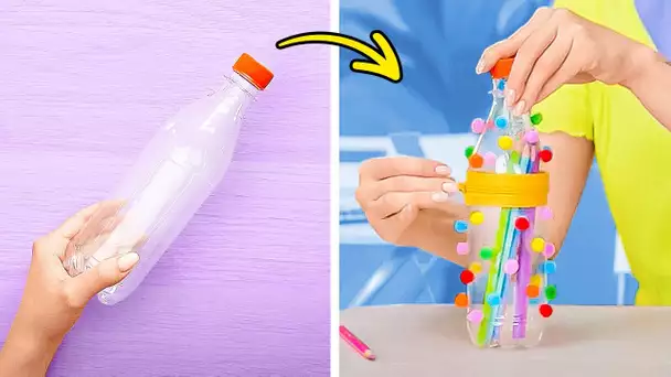 Créations créatives DIY à partir de bouteilles en plastique ♻️🌟 Transformez les déchets en trésor !