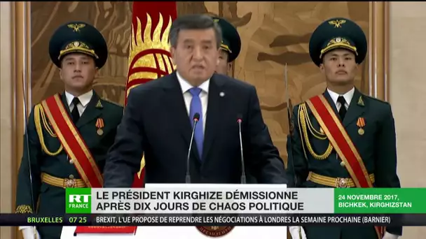 Le président kirghize démissionne après dix jours de chaos politique