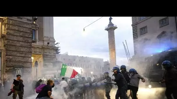 Italie : tensions entre manifestants anti-pass et policiers