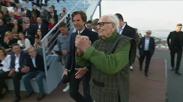 Hommage international rendu à Pierre Cardin à 97 ans, dans son Palais Bulles, le 16 mai 2019