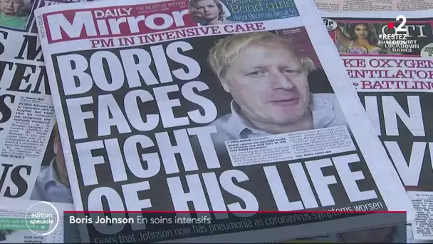 Boris Johnson en soins intensifs