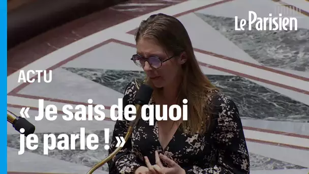 Aurore Bergé très émue lors du débat sur les violences conjugales à l’Assemblée