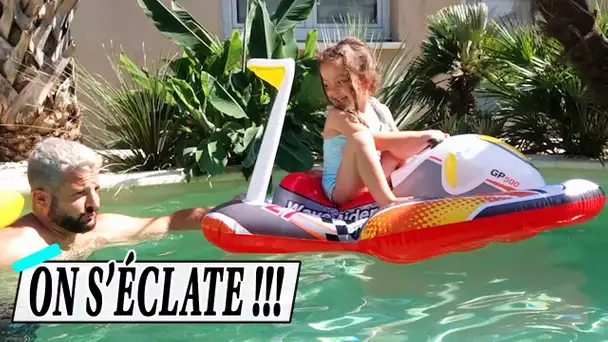 LE JET-SKI DANS LA PISCINE😱 / Apéro, barbecue et glaces !