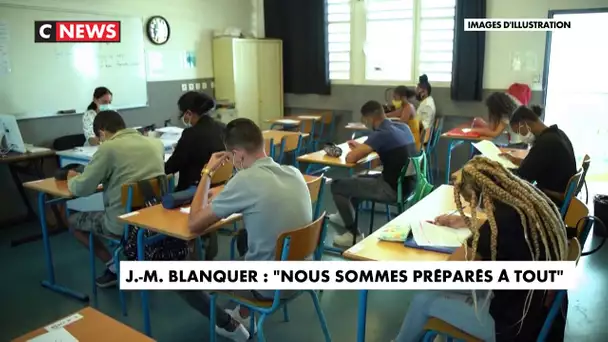 Rentrée scolaire : «Nous sommes préparés à tout», rassure Jean-Michel Blanquer