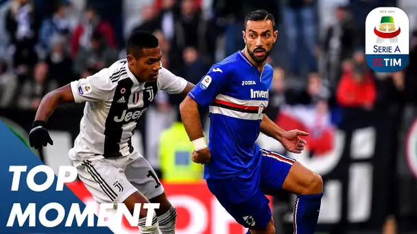 Quagliarella Finds 9th Goal in 9 Games | Juventus 2-1 Sampdoria | Top Moment | Serie A