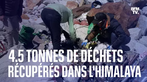 Une association française récupère 4.5 tonnes de déchets dans l'Himalaya