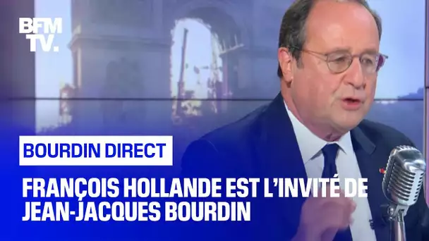 François Hollande face à Jean-Jacques Bourdin en direct