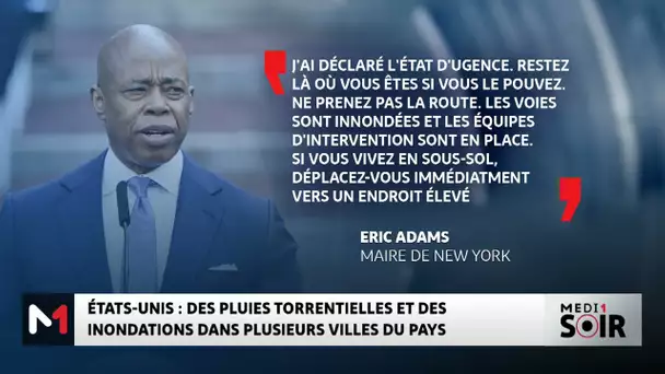 États-Unis : des pluies torrentielles et des inondations dans plusieurs villes du pays