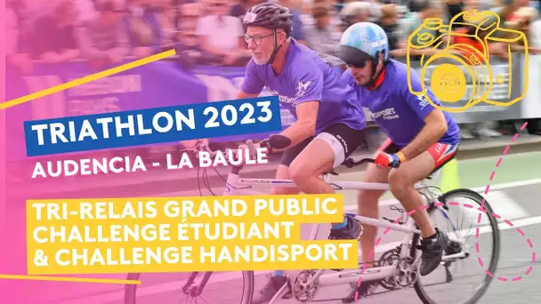 Triathlon Audencia-La Baule 2023 : [Diaporama]Tri-Relais Grand Public, Étudiant & Handisport