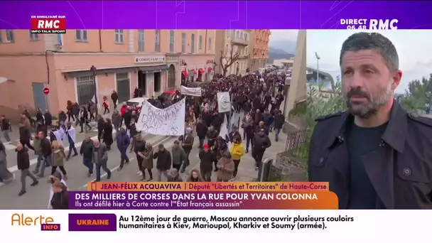 Acquaviva : "L'agression d'Yvan Colonna est un scandale d'Etat"