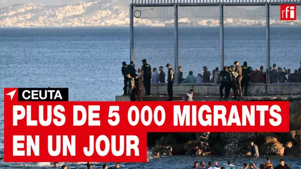Au moins 5 000 migrants sont arrivés dans l'enclave espagnole de Ceuta, un record en un jour