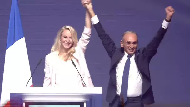 Présidentielle: Marion Maréchal main dans la main avec Éric Zemmour lors du meeting à Toulon