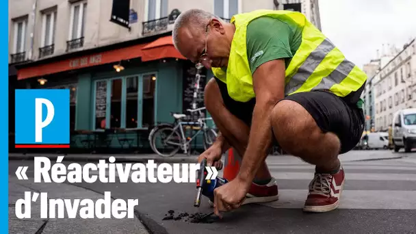 Vol d'oeuvres d'art : Lionel redonne vie aux créations du street-artist "Invader"