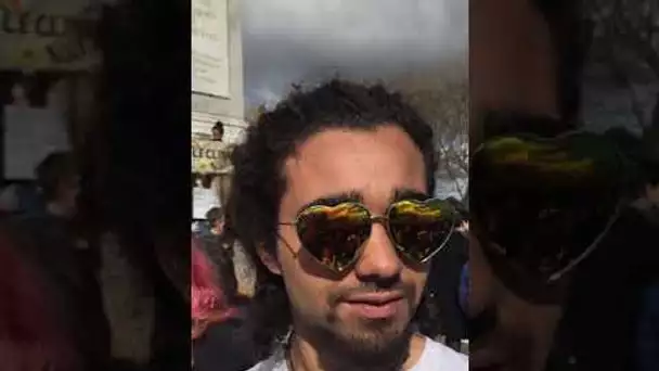 Maêl participe à la manifestation des lycéens pour le climat à Montpellier