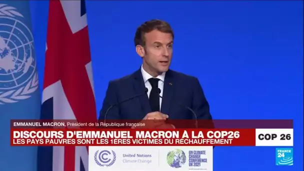 REPLAY - Emmanuel Macron s'exprime depuis la COP26 à Glasgow • FRANCE 24
