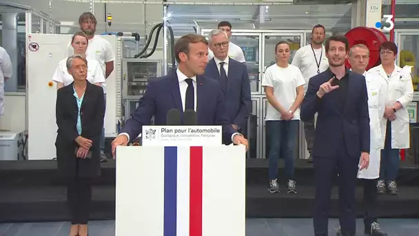 A Etaples, Emmanuel Macron annonce un vaste plan automobile