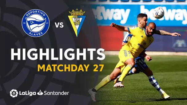 Highlights Deportivo Alavés vs Cádiz CF (1-1)