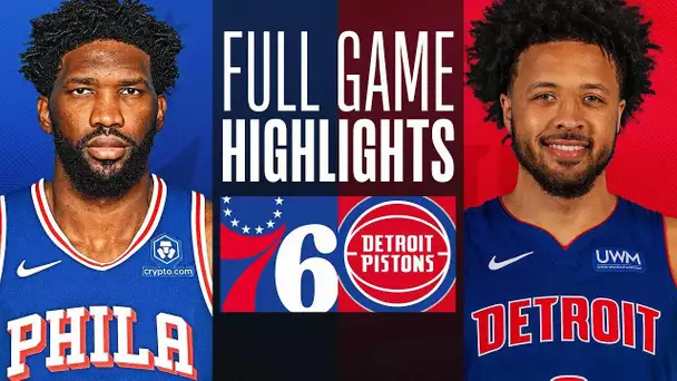 76ERS at PISTONS | FULL GAME HIGHLIGHTS | December 13, 2023