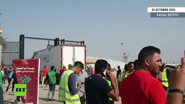 Un deuxième convoi d'aide humanitaire est entré à Gaza par le passage de Rafah