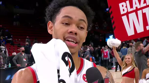 Anfernee Simons Emotional After Career-High 43 PTS ❤