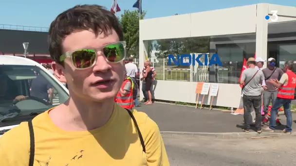 Un jeune ingénieur réagit au plan social de Nokia à Lannion ce 23 juin 2020