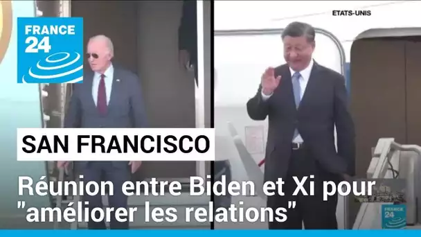 Sommet de l'Apec : réunion entre Biden et Xi pour "améliorer les relations" • FRANCE 24