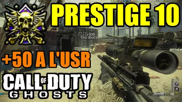 COD GHOSTS : Passage au prestige 10 | Sniper USR Gameplay