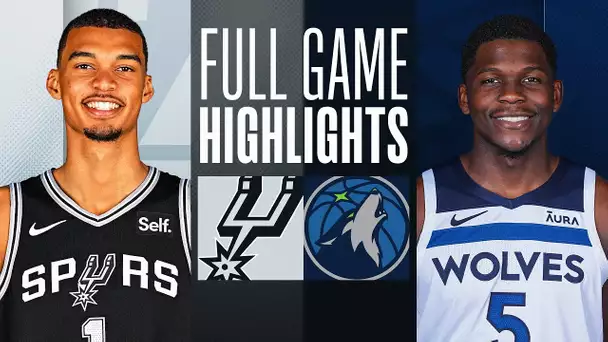 SPURS at TIMBERWOLVES | FULL GAME HIGHLIGHTS | February 27, 2024