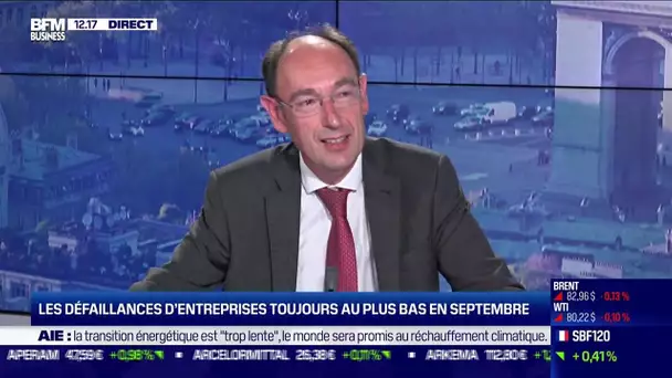 Claude Piot (Banque de France) :Les défaillances d'entreprises toujours au plus bas en septembre