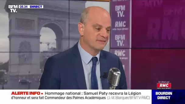 Jean-Michel Blanquer face à Jean-Jacques Bourdin sur RMC et BFMTV