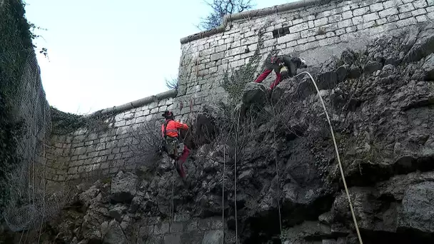 Grenoble : de grands travaux acrobatiques pour consolider la Bastille