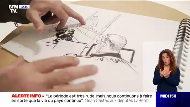 L'auteur de BD François Boucq raconte comment il dessine le procès de l'attentat de "Charlie Hebdo"