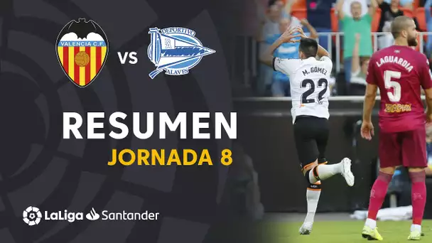 Resumen de Valencia CF vs Deportivo Alavés (2-1)