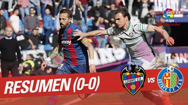 Resumen de Levante UD vs Getafe CF (0-0)