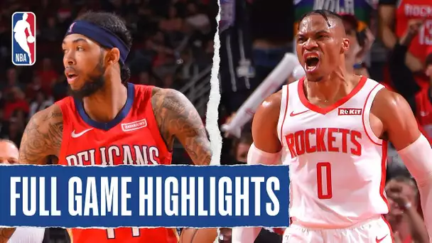 PELICANS at ROCKETS | Westbrook Moves To No. 2 ALL-TIME In Triple-Doubles! | Oct. 26, 2019