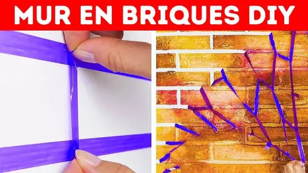 30 MANIÈRES DIY SIMPLES DE PEINDRE TES MURS || Tutoriels DIY et Astuces de Réparation