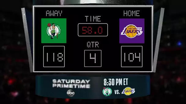 Celtics @ Lakers LIVE Scoreboard - Join the conversation & catch all the action on #NBAonABC!